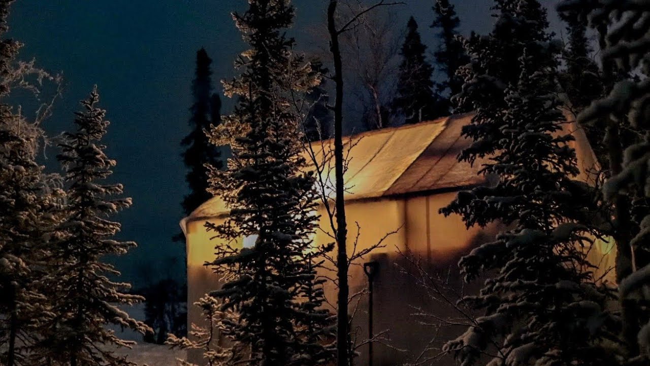 -32° Extreme COLD HOT Tent. Alone overnight