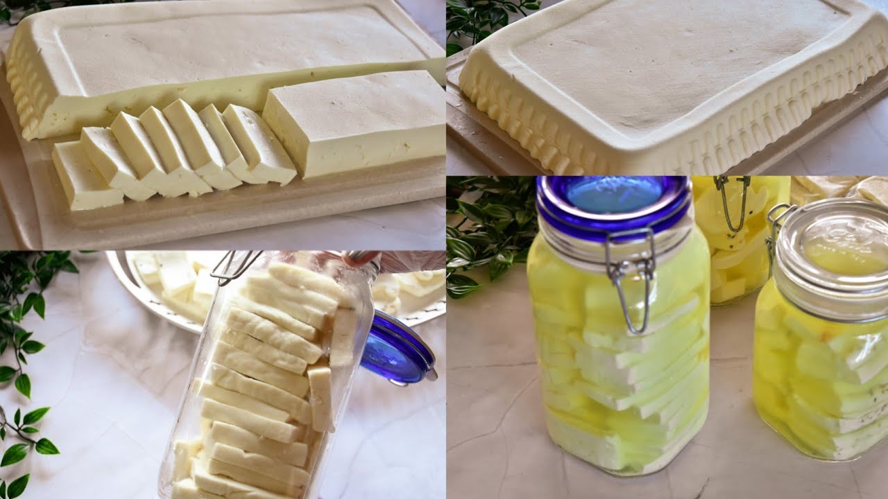 جبنة بلديه منزليه بطعم ومذاق شهي بالتفصيل مع 😋طريقةعمل الجبنه والاحتفاظ فيها white cheese