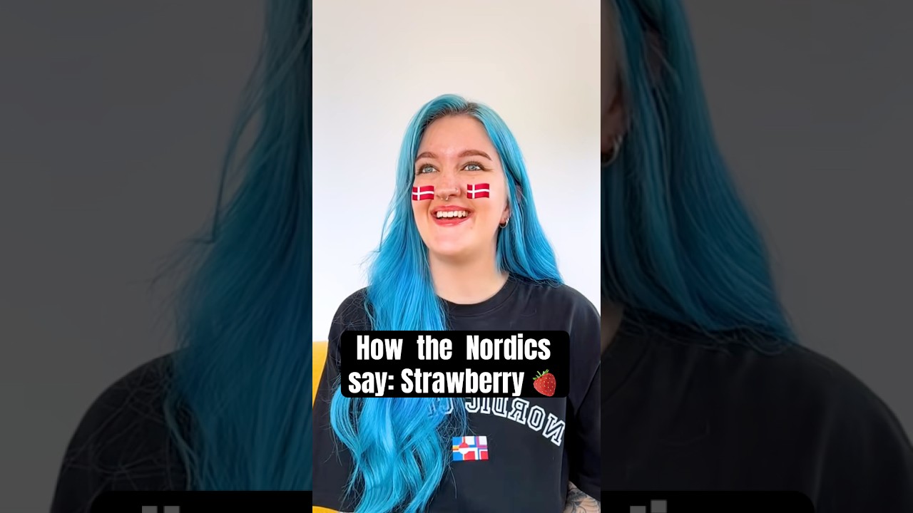 How the Nordic countries say Strawberry 🍓 #denmark #sweden #norway #iceland #finland