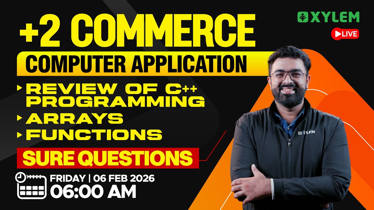 Plus Two Commerce Model Exam - Computer Application | Sure Questions | Xylem Plus Two Commerce