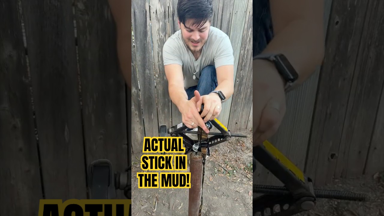 Removing a Stuck Wooden Post From Pipe 