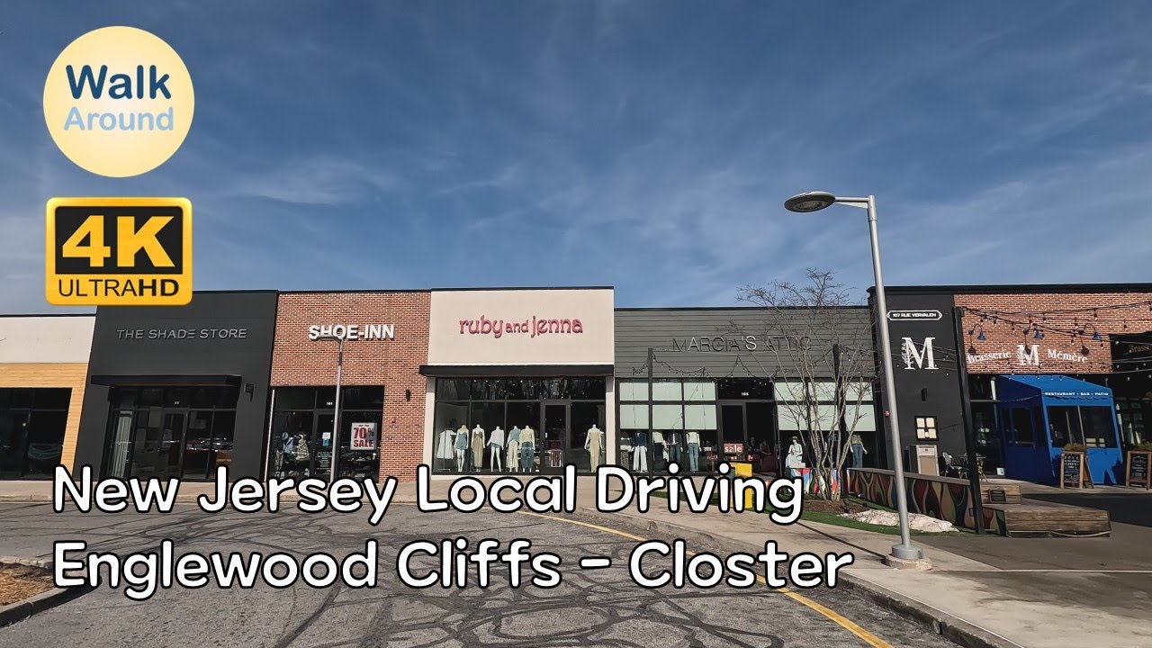 【4K60】 New Jersey Local Driving: Englewood Cliffs - Closter