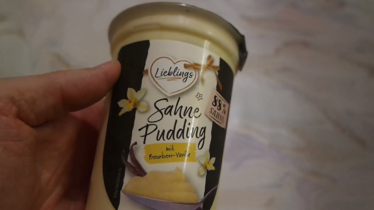 Lieblings Sahne Pudding mit Bourbon Vanille unbox und paar becher dazuuu