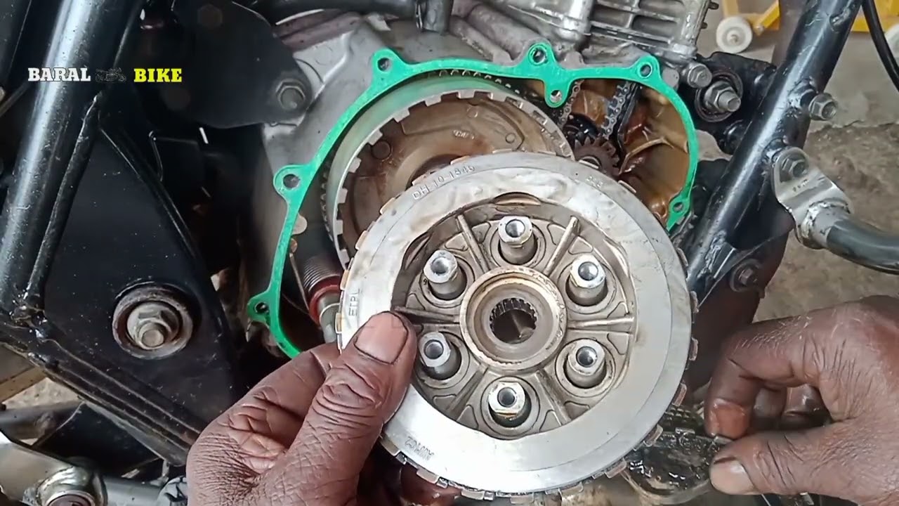 clutch plate replacement | how to change clutch plate | motorcycle clutch repair | BARAL BIKE