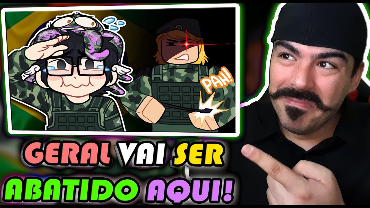 REACT - me alistei no exército do roblox e não consigo parar de rir