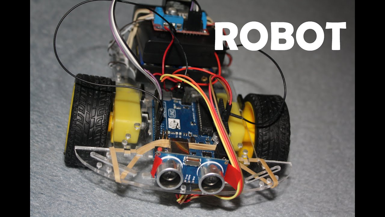 58. . Projekt Robot - sterownik L298N i omijanie przeszkód