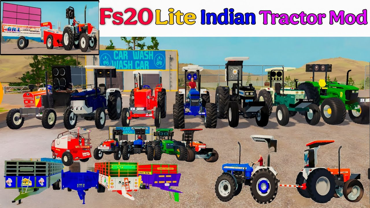 FS 20 INDIAN TRACTOR MOD / fs 20 new game indian tractor mod // fs 20 Nishu Deshwal tractor mod