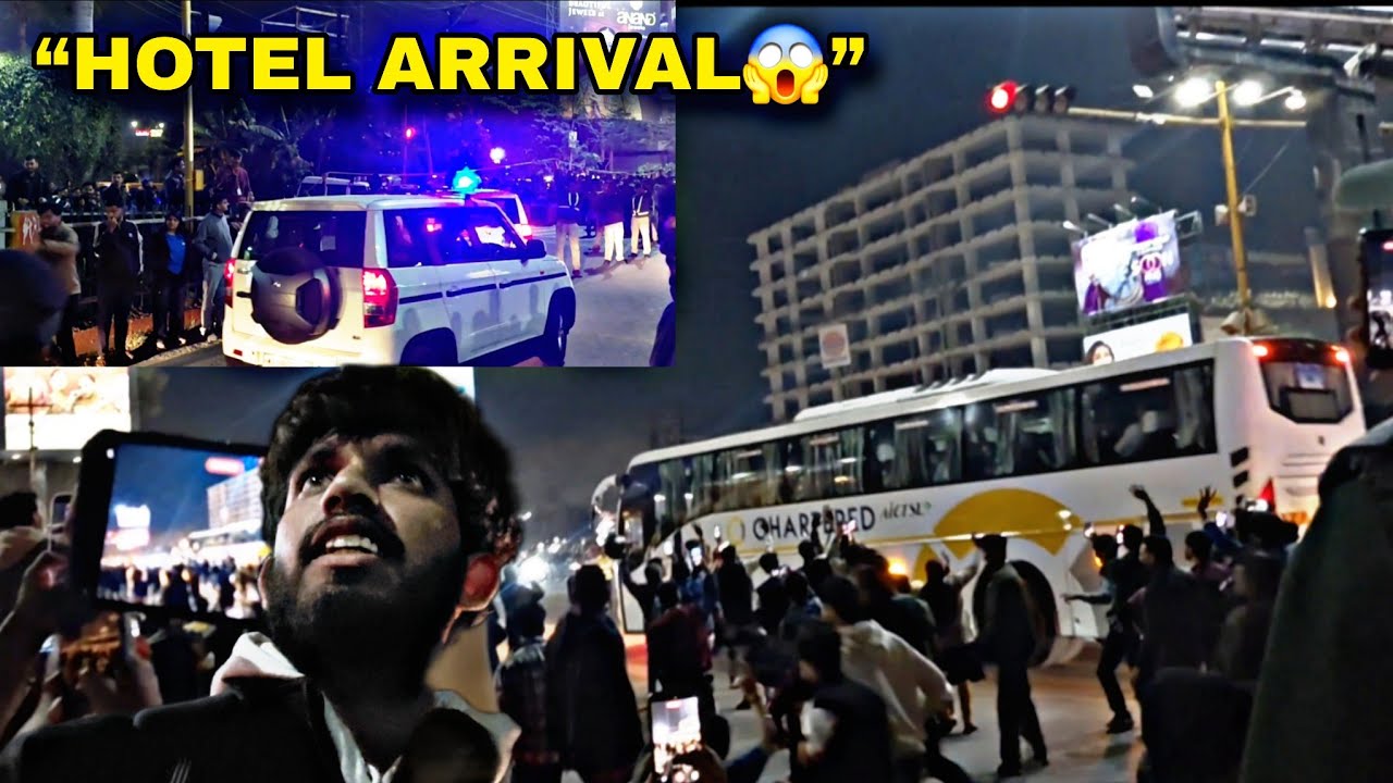India 🇮🇳 Team Ki Bus Stadium Se Radisson Blu Hotel Indore Aayi 😱 | Heavy Crowd Vlog 🔥