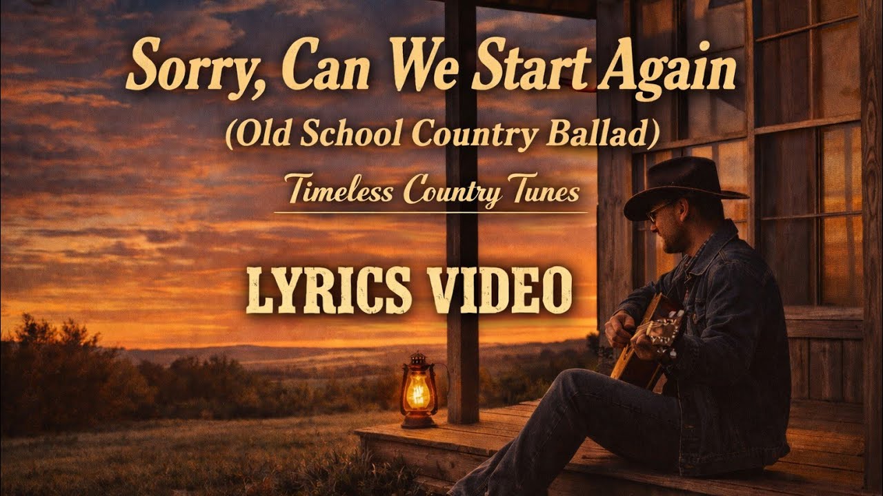 &ldquo;Sorry, Can We Start Again&rdquo; - Timeless Country Tunes - Old School Country Ballad | Lyrics video 