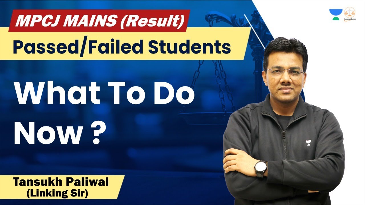MPCJ Mains Result OUT! Pass or Fail? | Tansukh Paliwal | Linking Laws