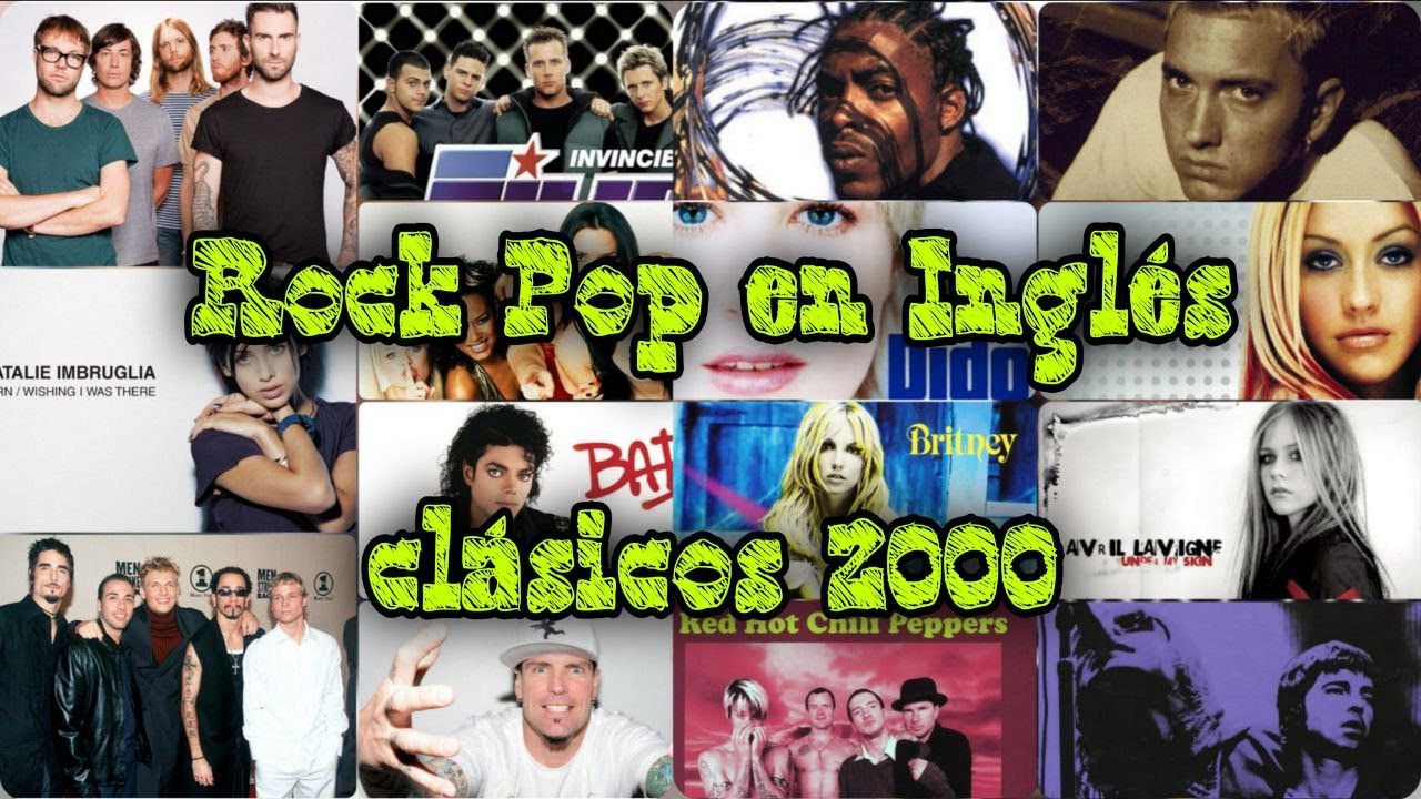 Rock Pop en Ingles Clasicos - Eminem Dido Coolio Maroon 5 Vanilla Ice Oasis RHCP BSB y muchos mas