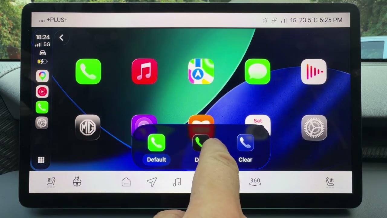 MG S5 EV: как изменить иконки CarPlay