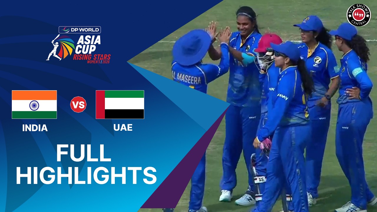 Full Highlights | India A Women vs UAE Women | Women's Asia Cup Rising Stars | ZM1T