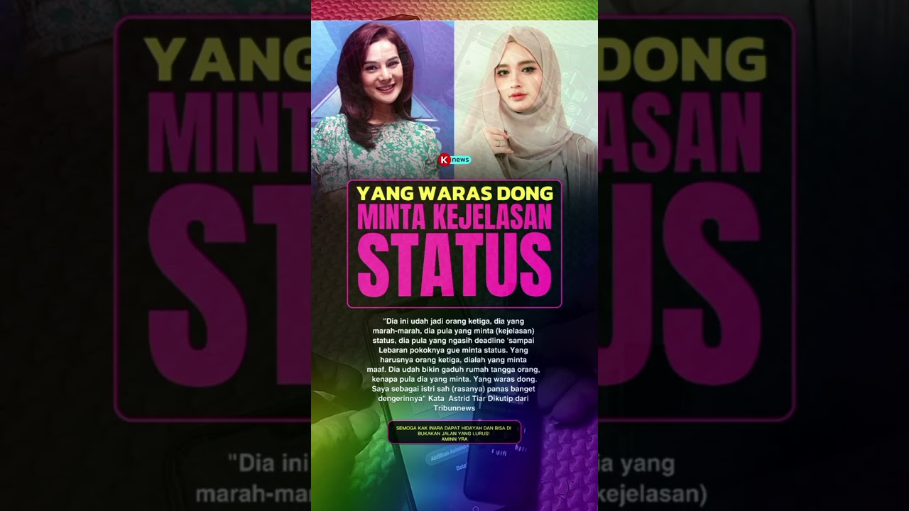 Yang waras dong minta kejelasan status 