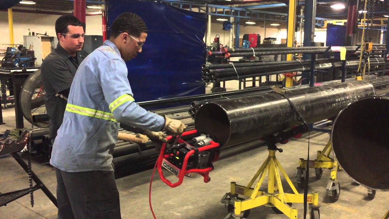 Ridgid B-500 in action