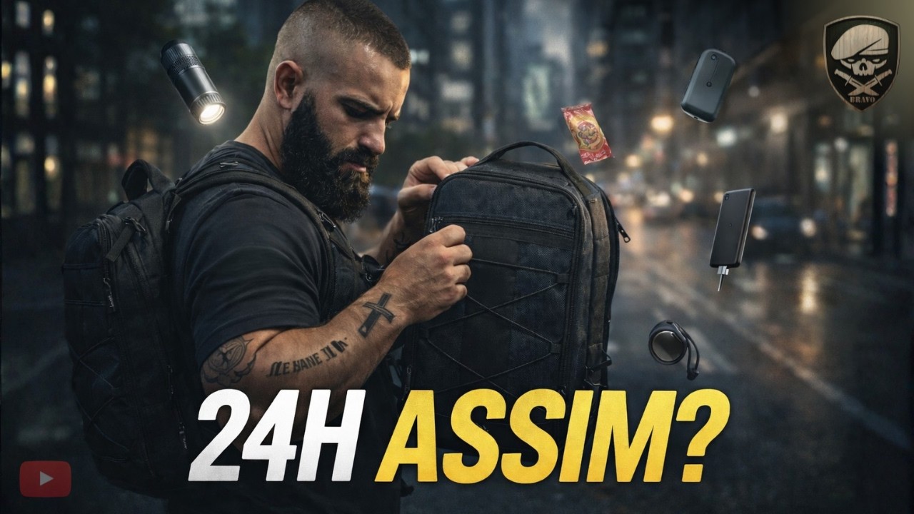 24 horas usando apenas o que cabe nessa mochila…