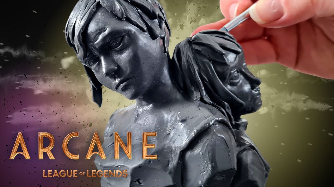 Sculpting Jinx & Vi (ARCANE)｜2-in-1｜Plasticine CLAY