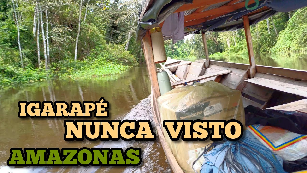 PARTE 2/2 - INDO  VERIFICAR  UM  LAGO  DO  AMAZONAS - navegando em um igarapé Amazônico desconhecido
