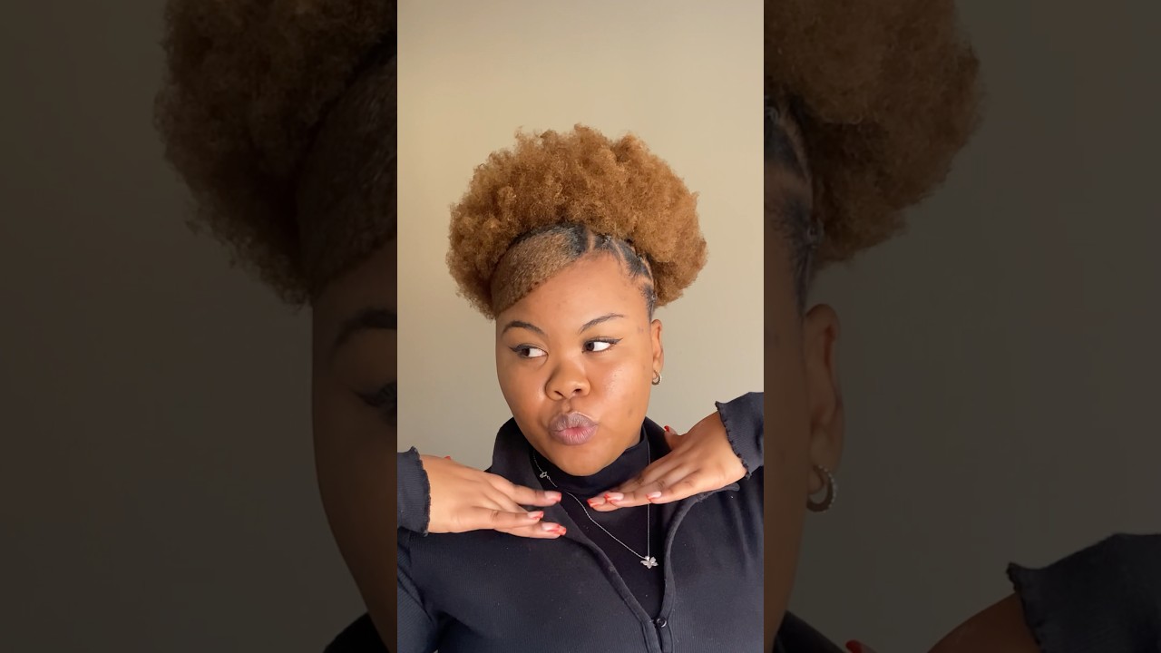 Side swoop hairstyle on my natural hair 🦋 #naturalhair #naturalhairstyles #naturalhaircare