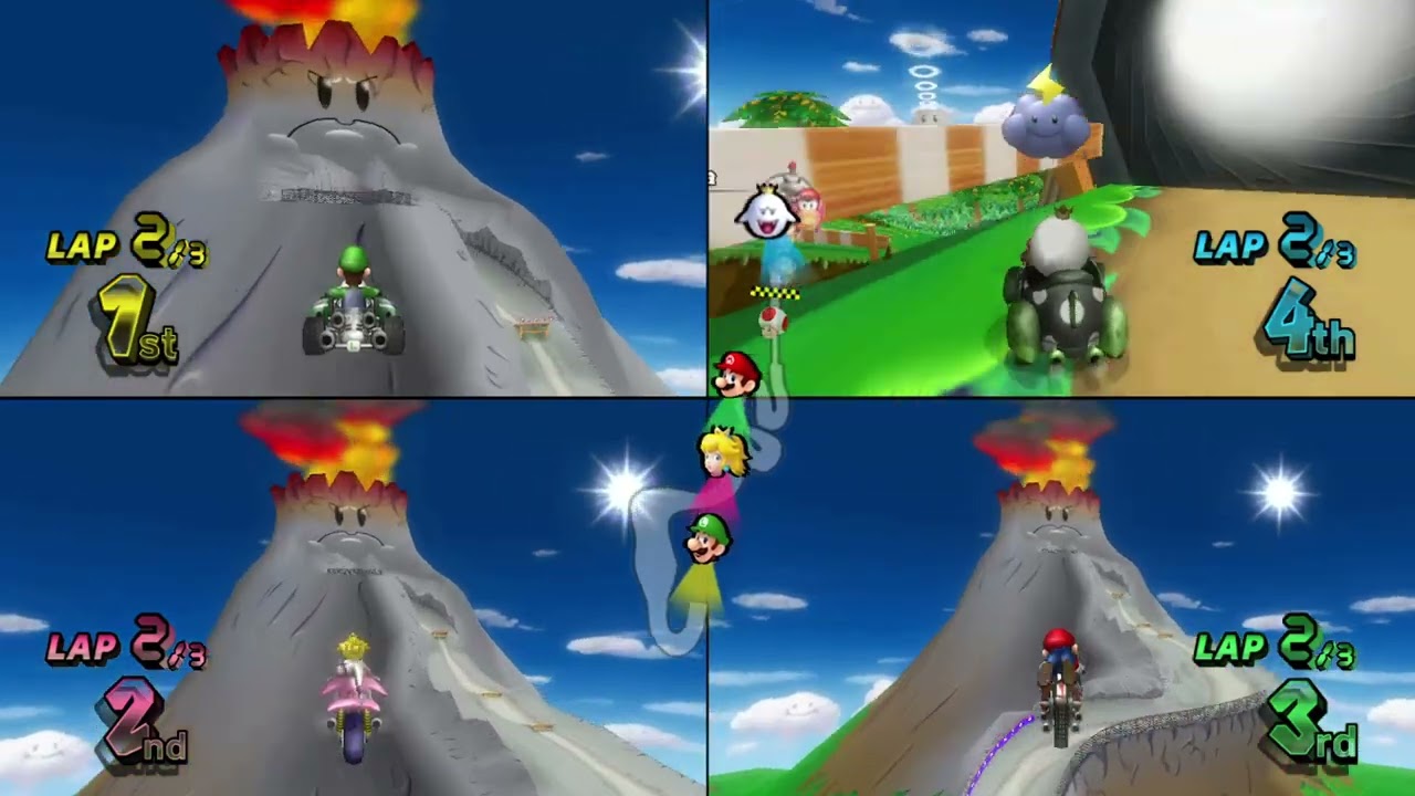 Mario Kart Wii ✦ 4 Players #574 Lightning Cup 150cc
