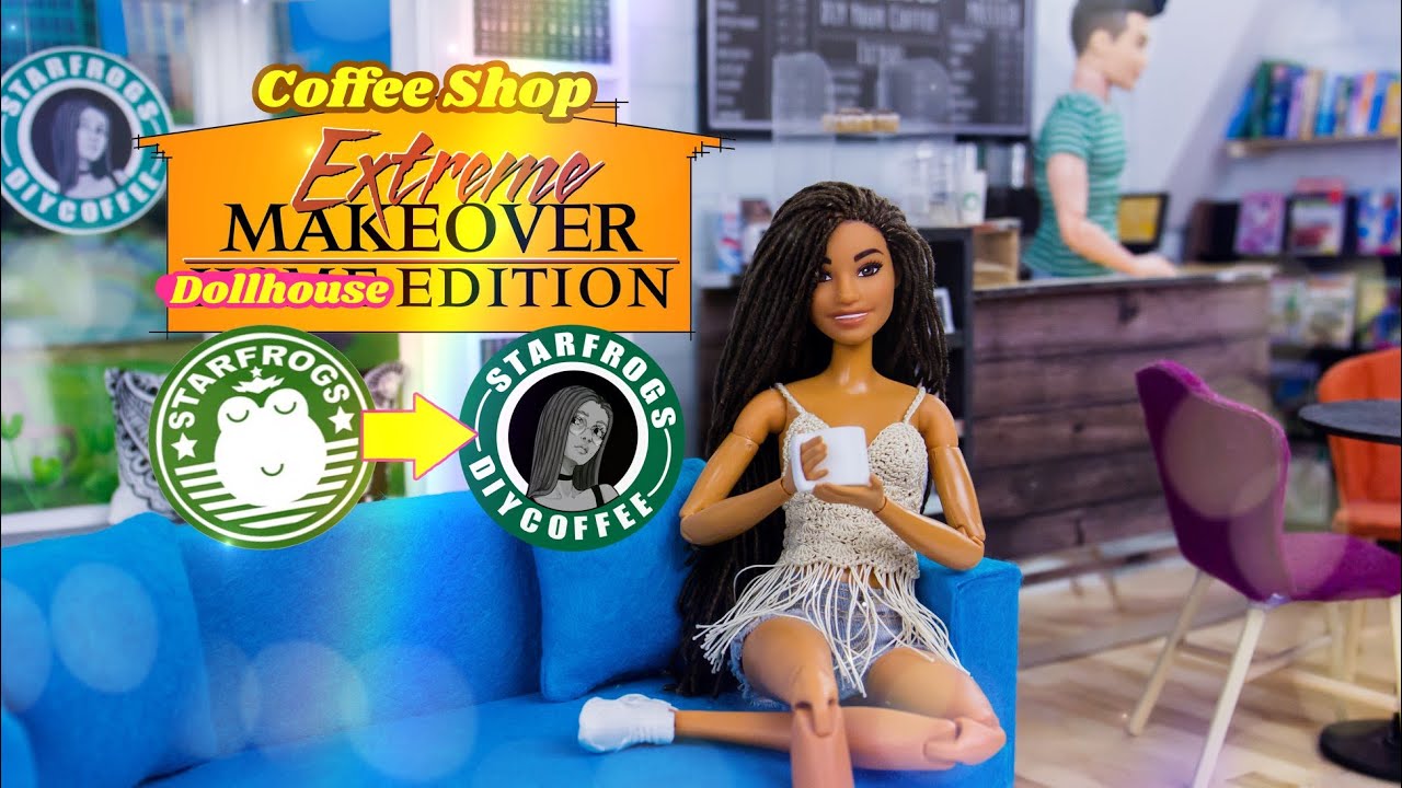 DIY - How to Make: Extreme Makeover Doll Coffee Shop