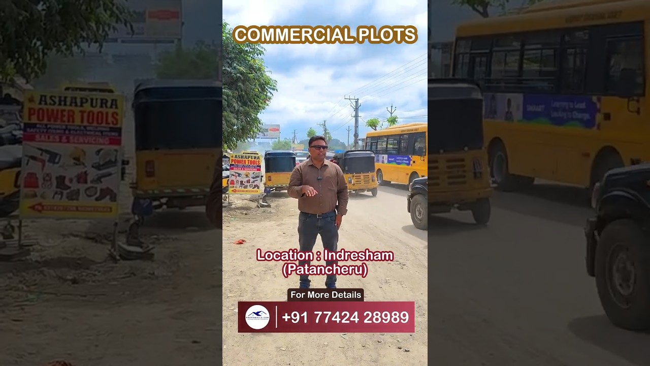 Commercial Plots for Sale in Indresham | 167 Sq.Yds Each | Direct Owner | Patancheru