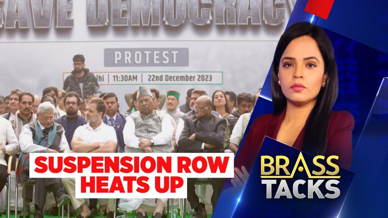INDIA MPs Protest | Jammu & Kashmir News | Ram Mandir | Parliament Security Breach | News18 Live