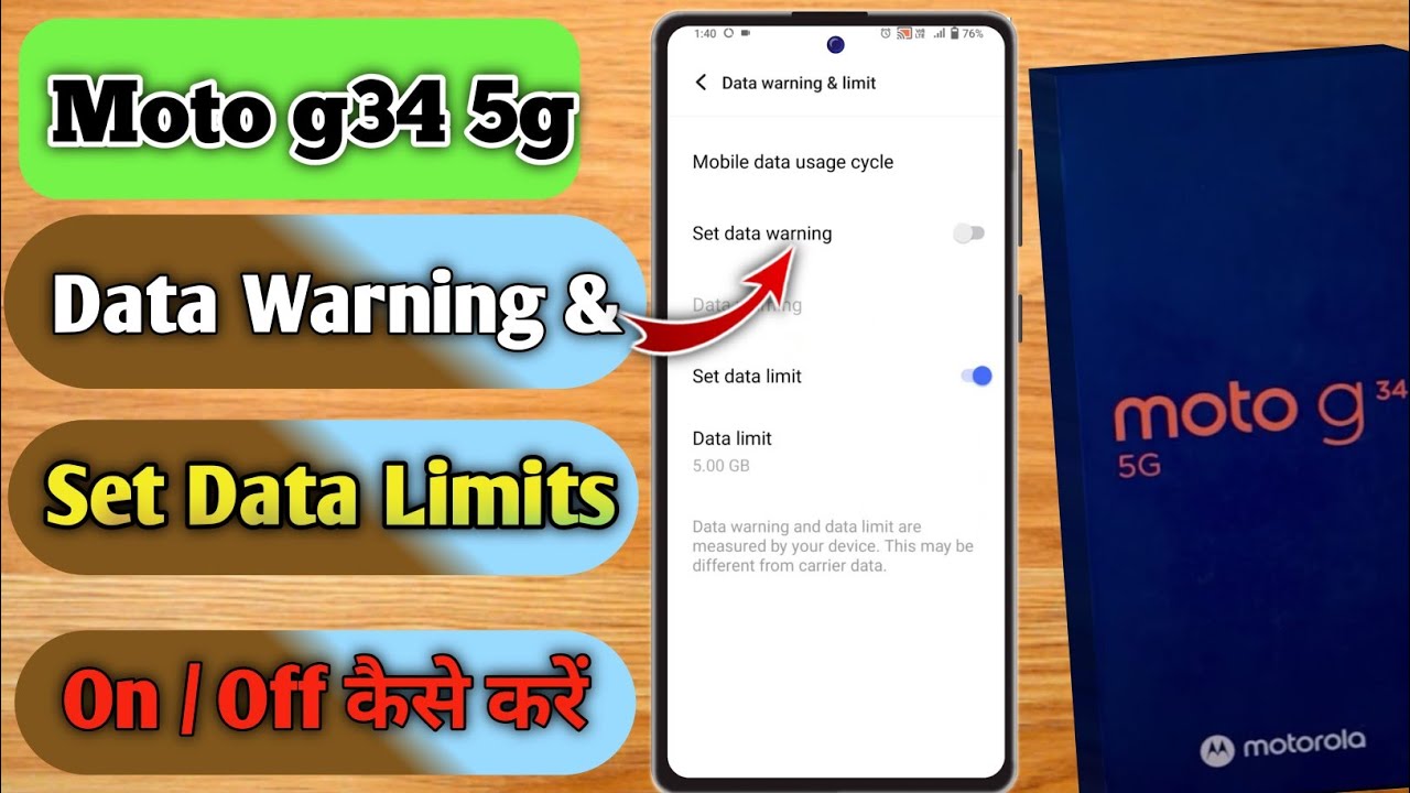 how to off data warning in moto g34 5g, moto g34 5g data warning problem, moto g34 5g data warning
