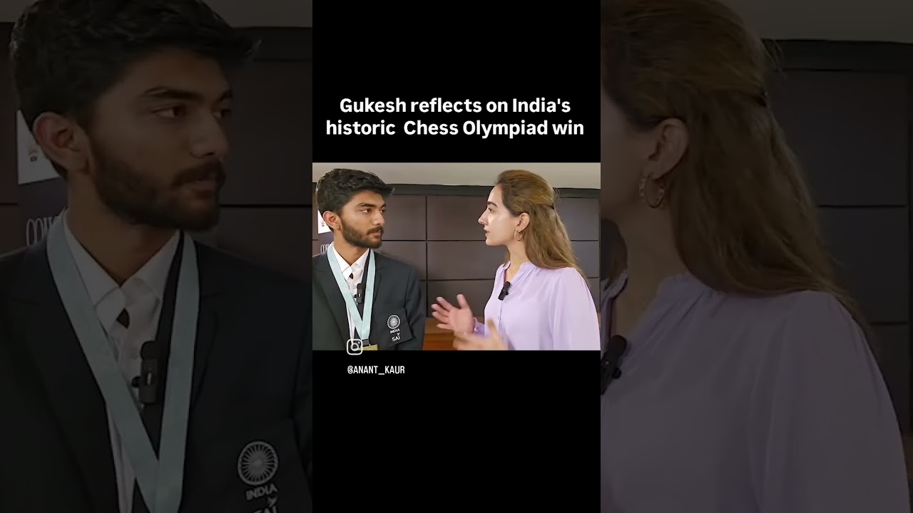 Wasn't thinking about the individual gold but I was really hoping to win the team one: GM Gukesh