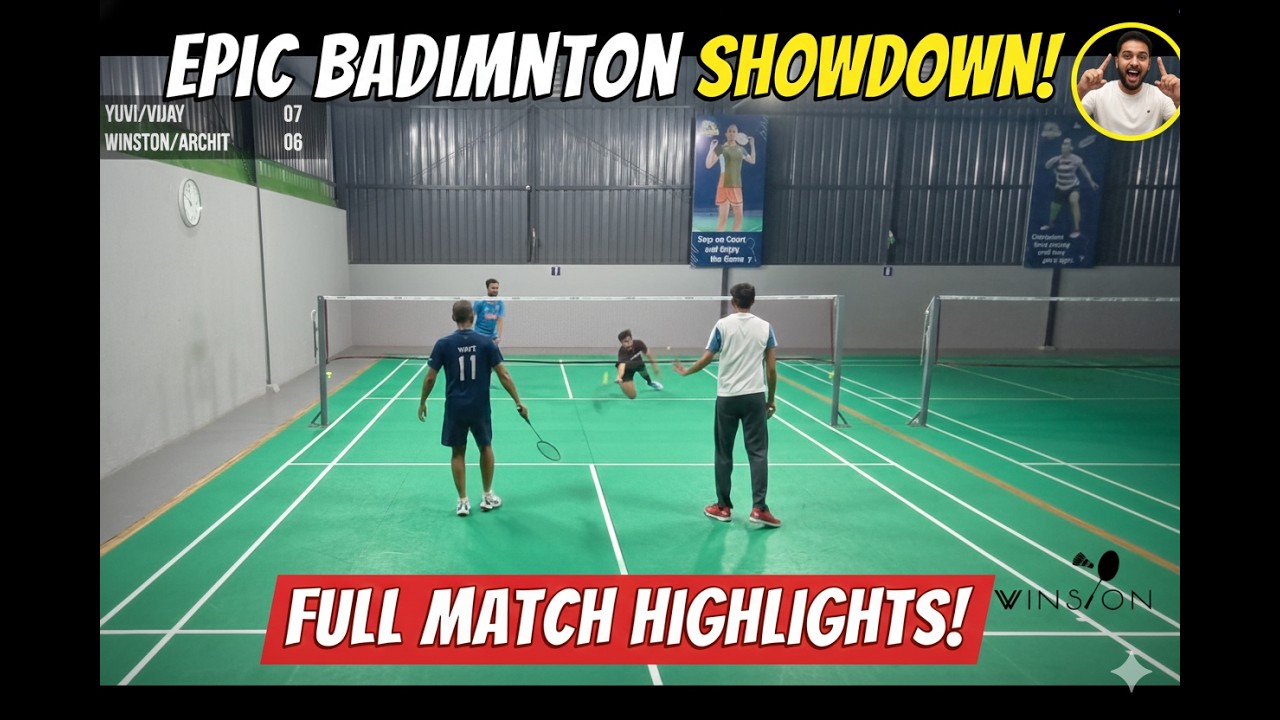 We Finally Beat the Strongest Pair! 🏸 (Winston/Archit vs Yuvi/Vijay)