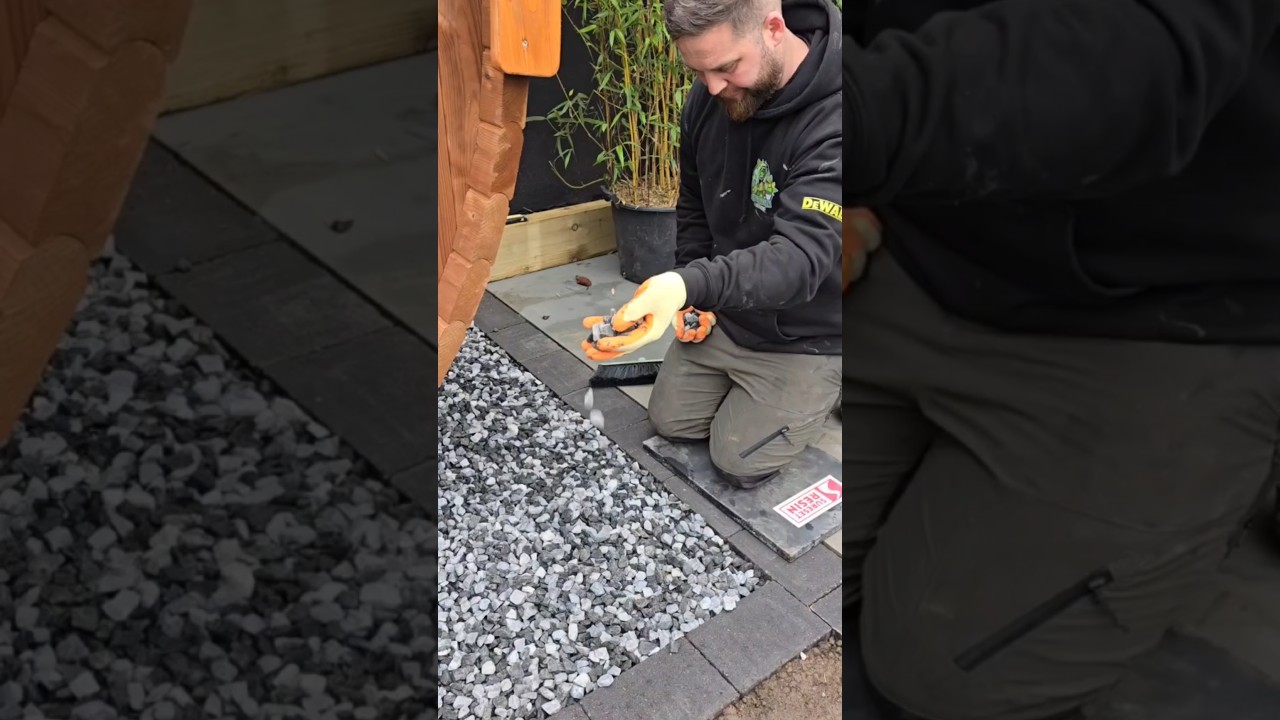NO more mess in your gravel 🍂🚫 #sureset #suresetresinsystems #oddlysatisfying #musthaves