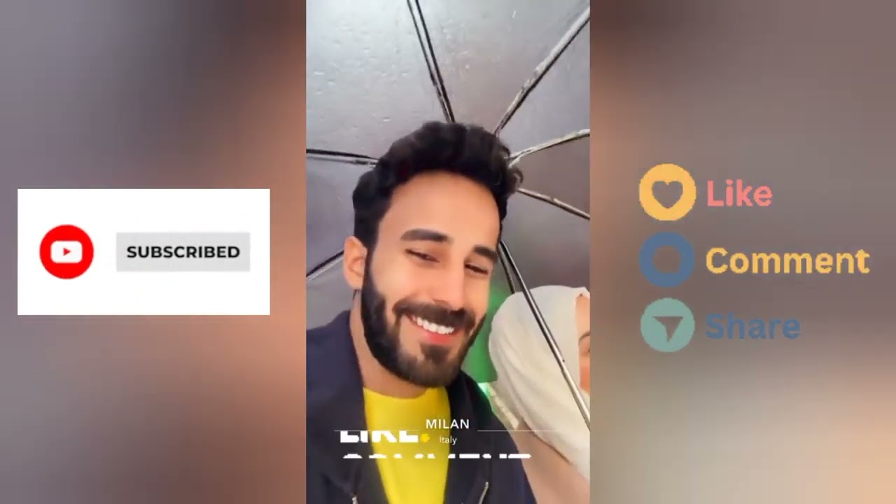 هايل وسالي في ميلان أجواء جميلة 24 ساعة أمطار | هايل حلواني وسالي