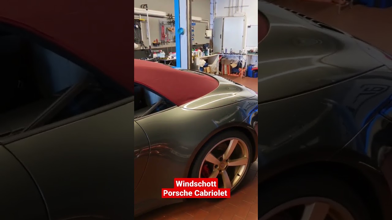 Porsche 992 Cabriolet automatisches integriertes Windschott...Technik, Funktion😊🤗👍