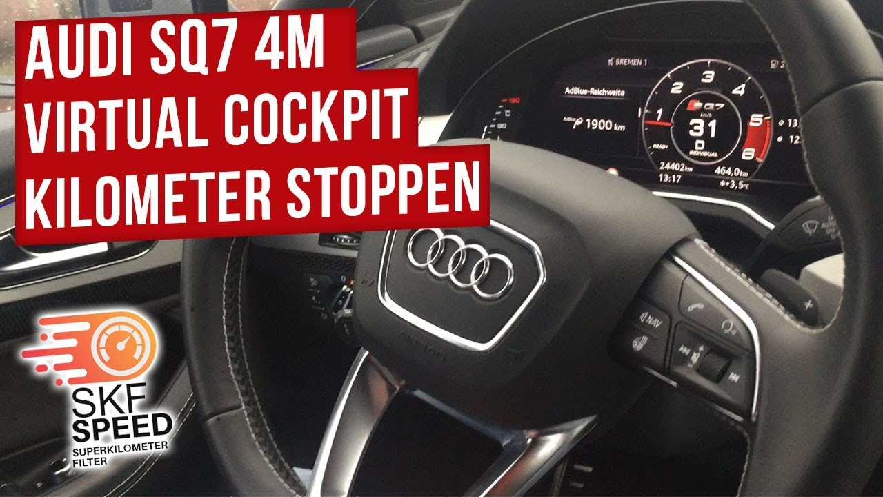 Audi Q7 4M Stop KM Freezer Mileage Correction Virtual Cockpit Can Filter