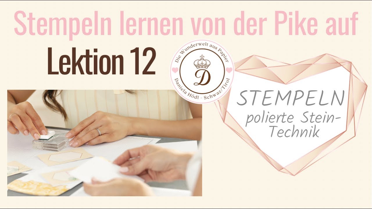 Polished Stone Technik - stempeln lernen von der Pike auf - Anleitung mit Stampin‘ Up! Produkten