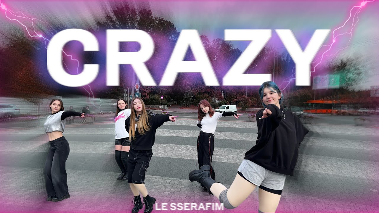 [KPOP IN PUBLIC UKRAINE] LE SSERAFIM (르세라핌) - 'CRAZY' | cover by elementals