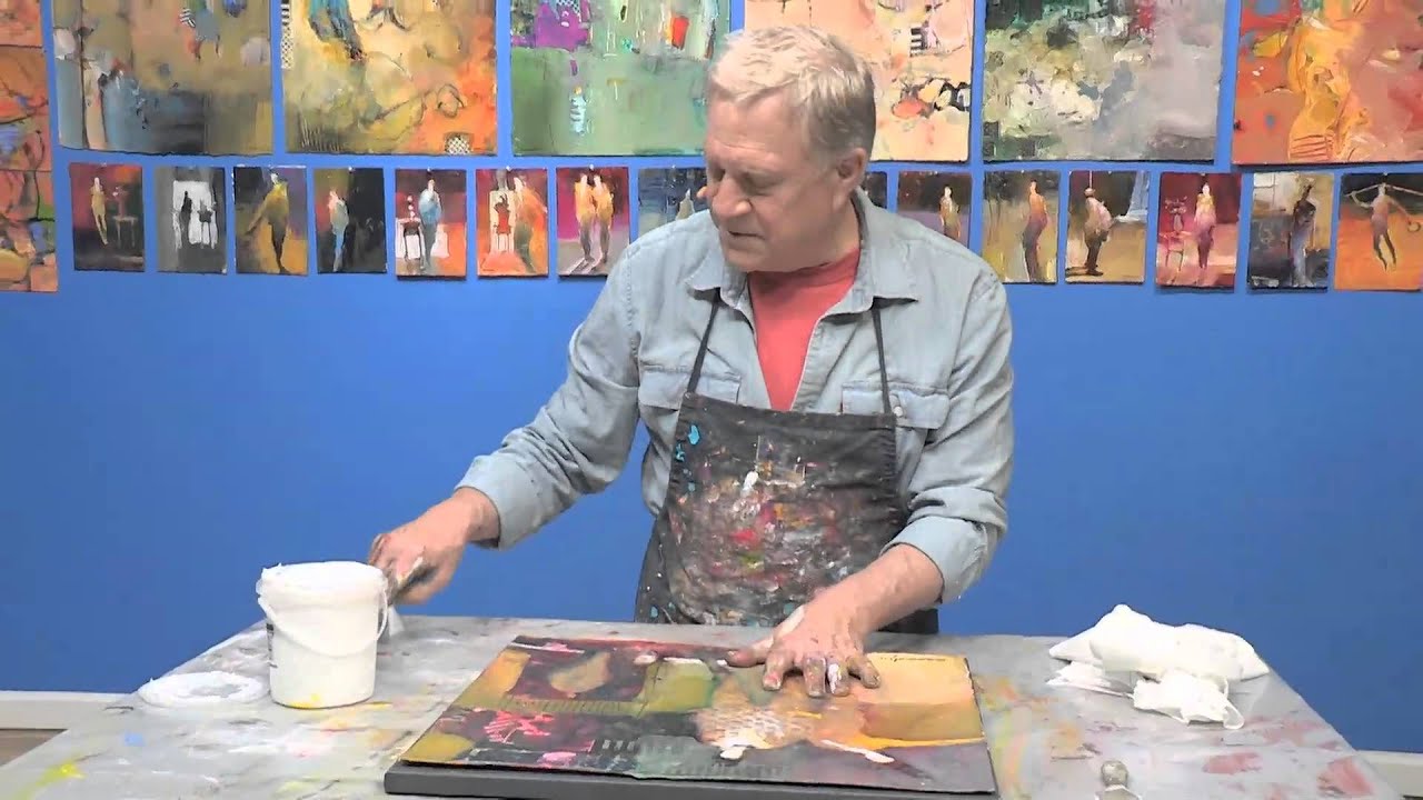 How to Use a Canvas and Glue to Mount a Painting