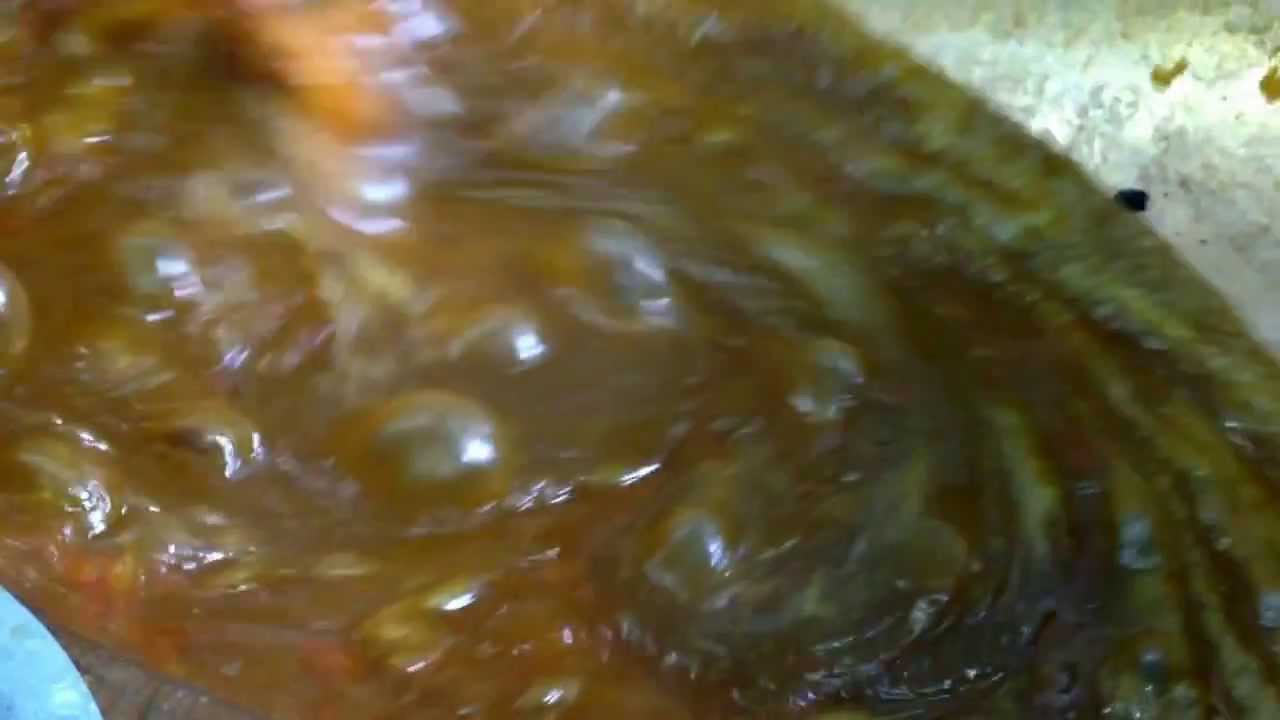 The making of Omani halwa at Souk Al Arsa in the Heart of Sharjah
