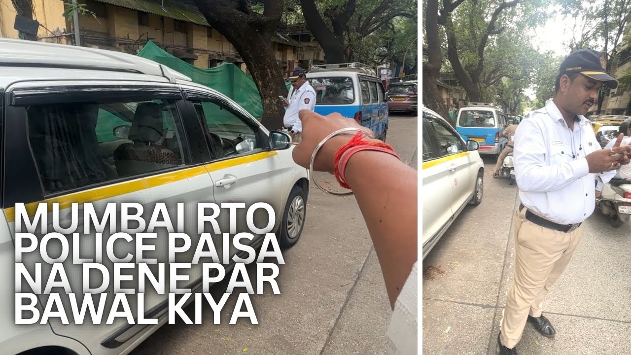 MUMBAI TRAFFIC POLICE ARREST KARNE KO TRY KIYA KYU KI USKO 100₹ PAISA NHI DIYA | ola uber cab driver
