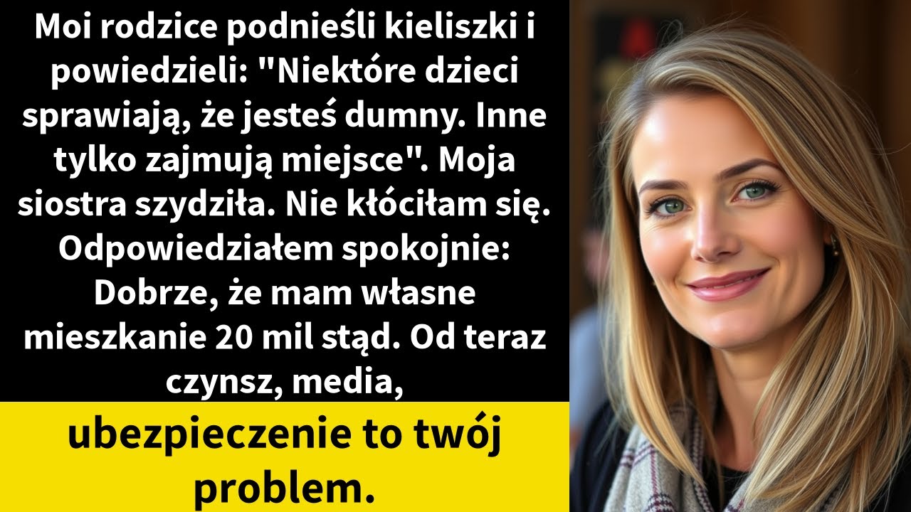 Moi rodzice podnieśli kieliszki i powiedzieli: 