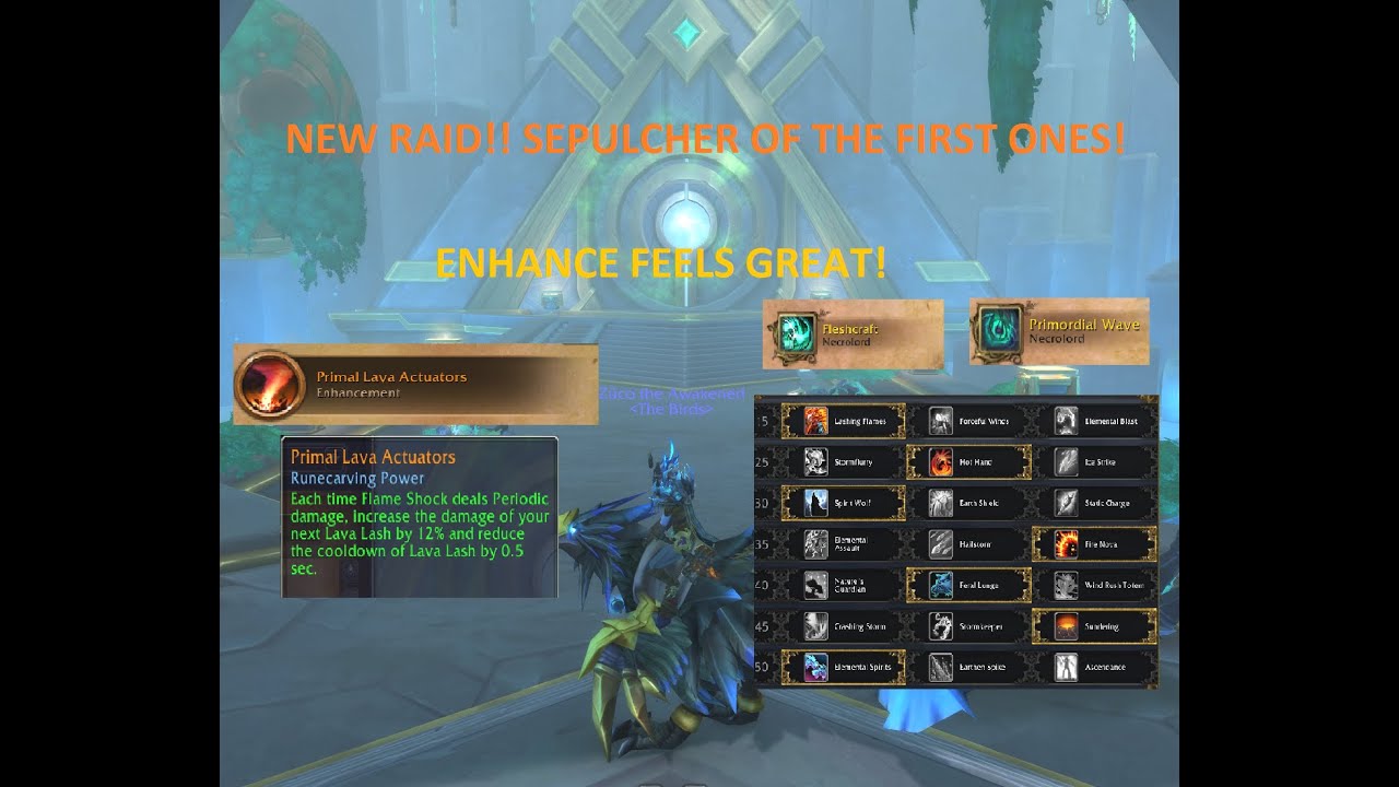 9.2 NEW RAID! | SEPULCHER OF THE FIRST ONES! | PRIMAL LAVA ACTUATORS + NECROLORD!