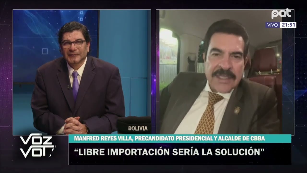 Manfred Reyes Villa expone su propuesta y analiza la crisis económica del país