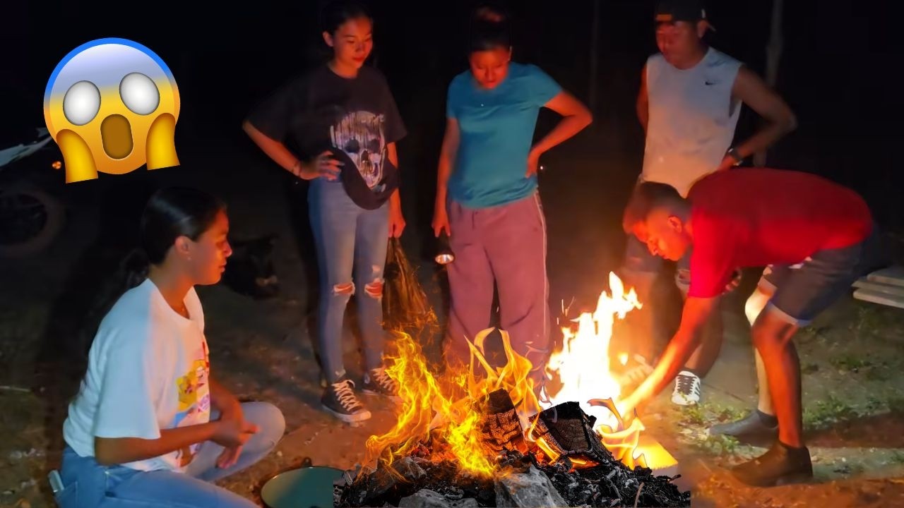 No d0rmimos, pasamos una noche larga V¡giland0 la CASA DE ROSA😱Hicimos fogata para aguantar el frío😨