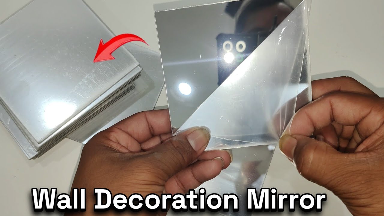 Installing Mirror Stickers Panels on Walls | Wall Decoration Design Mirror Glass Fitting Skills