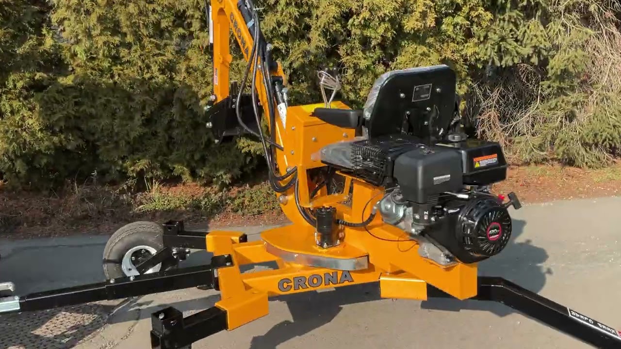 Kráčející bagr CRONA CR360, SPIDER za ATV, minibagr za čtyřkolku  - nekonečná otoč