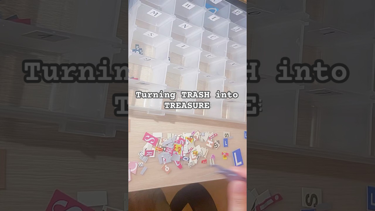 Create your own ransom note letters: Save all your junk for scrapbooking and journaling!