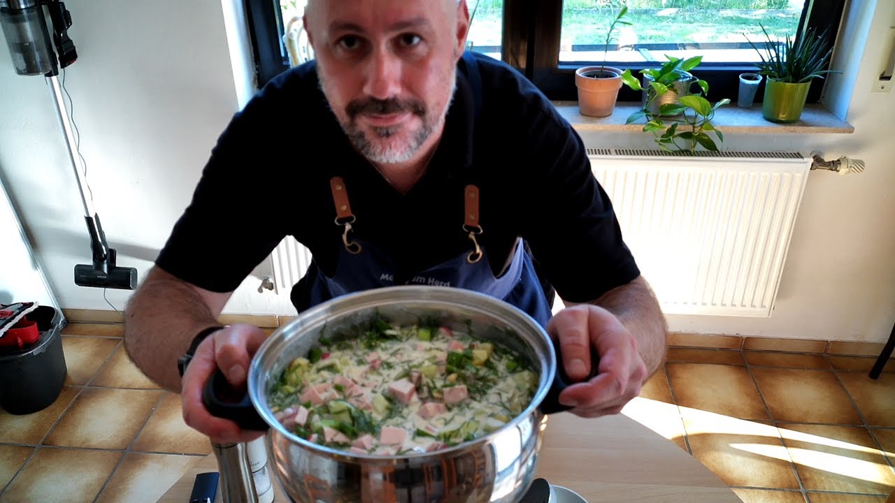 Lecker Sommersuppe Okroschka/окрошка
