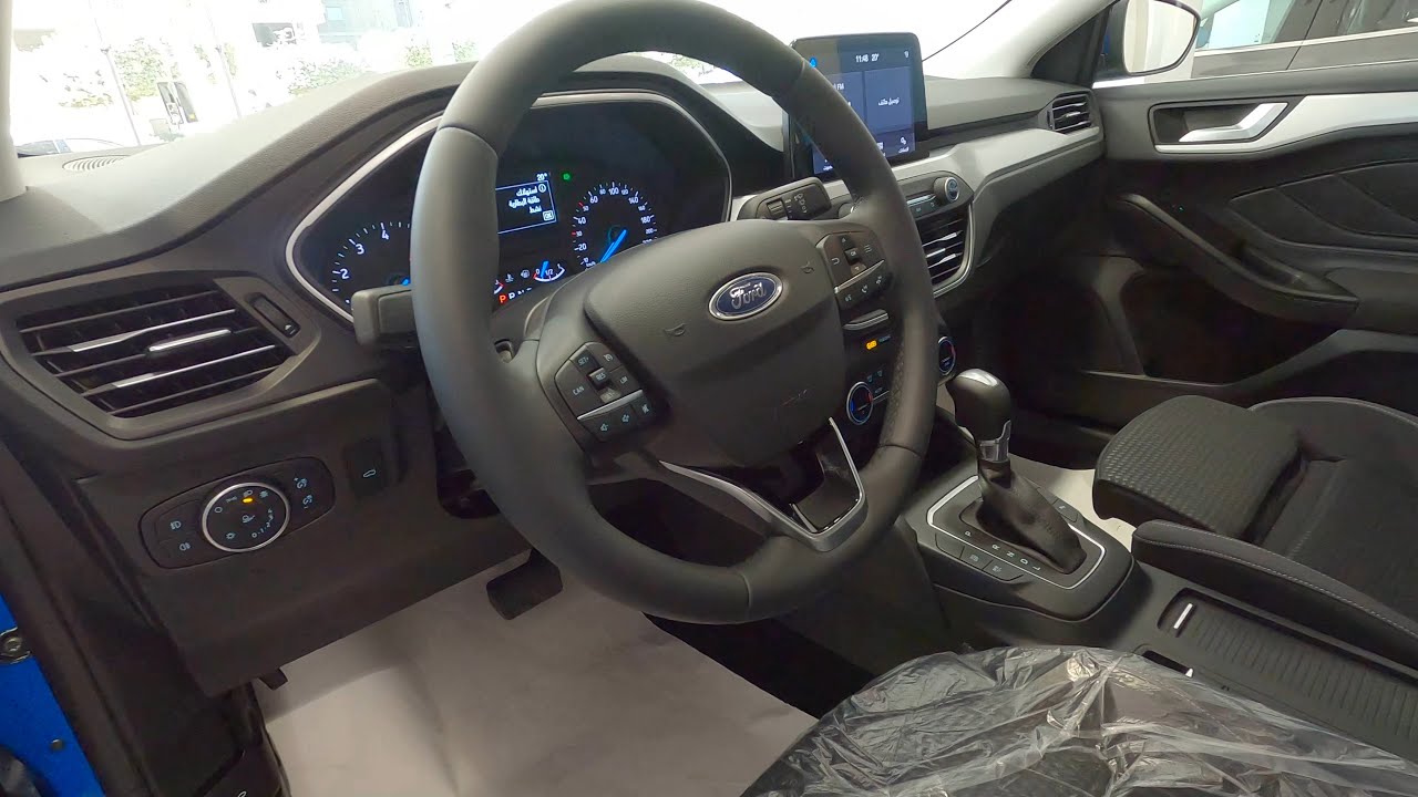 Ford Focus 2023 CONNECTED синий цвет экстерьера и интерьера обзор
