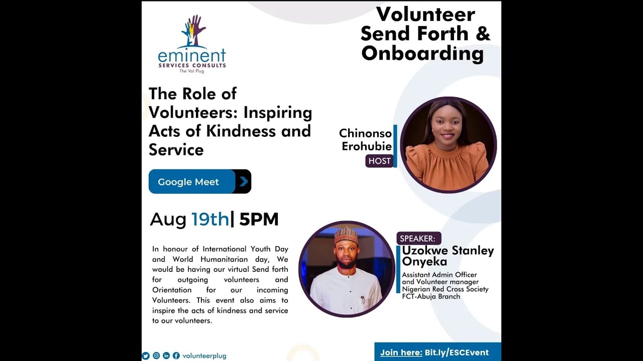 [REPLAY] The Role of Volunteers: Inspiring Acts of Kindness and Service