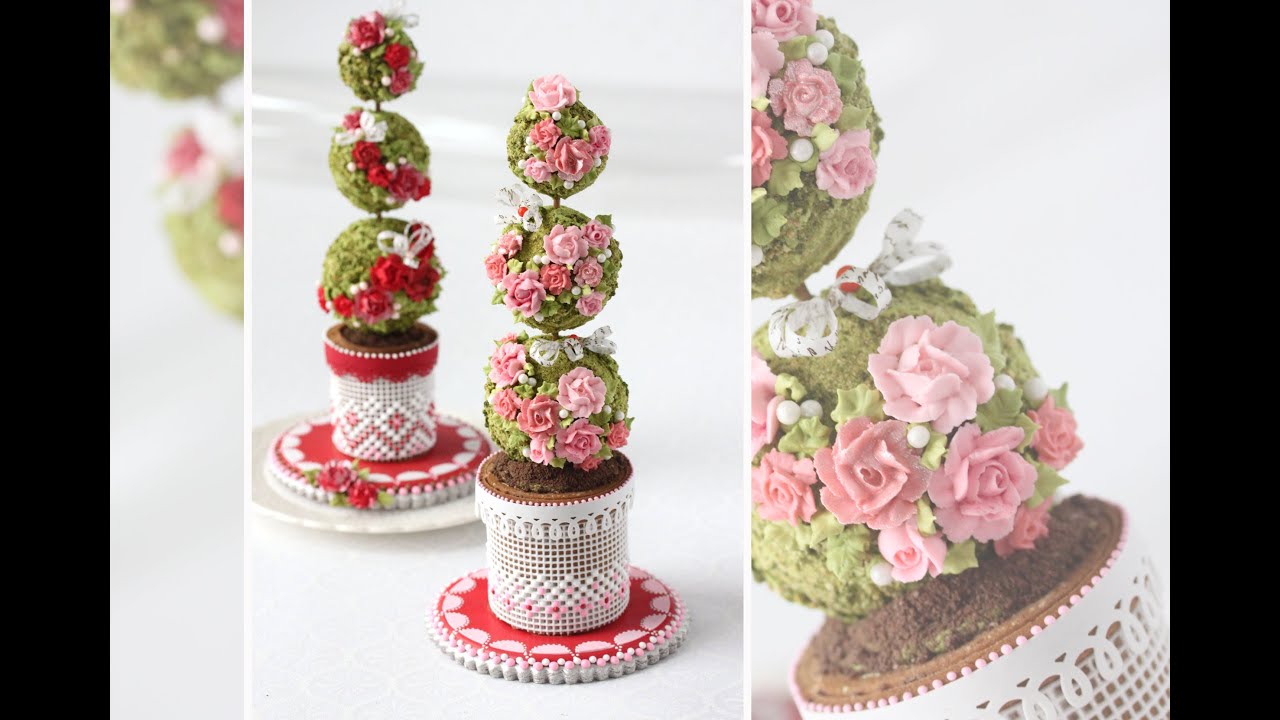How to Make 3-D Cookie Topiaries